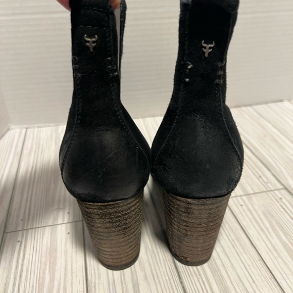 Trask Women’s booties heels black size 7.5 - Picture 3 of 12